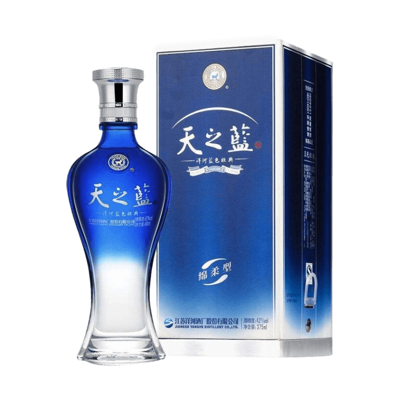 天之蓝52度绵柔型白酒500ml